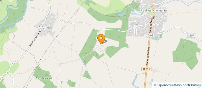 localisation de l'entreprise LABEL CHAUSSETTE  ROCHES-PREMARIE-ANDILLE