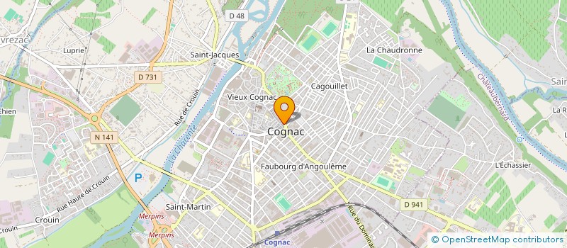 localisation de l'entreprise LABEL CHAUSSURES COGNAC à COGNAC