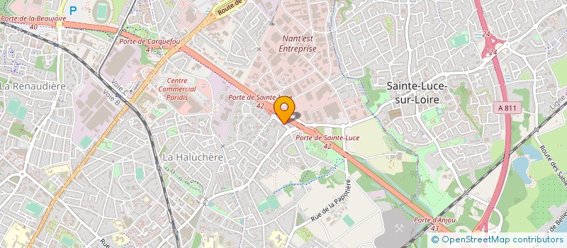 localisation de l'entreprise LABEL COMMUNICATION à NANTES