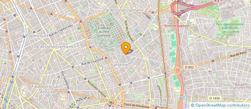 localisation de l'entreprise LABEL COMPAGNONS DU BATIMENT  PARIS