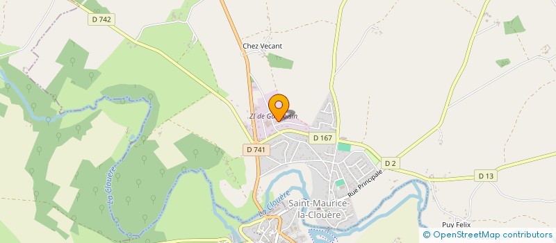 localisation de l'entreprise LABEL COOL'OR  SAINT-MAURICE-LA-CLOUERE