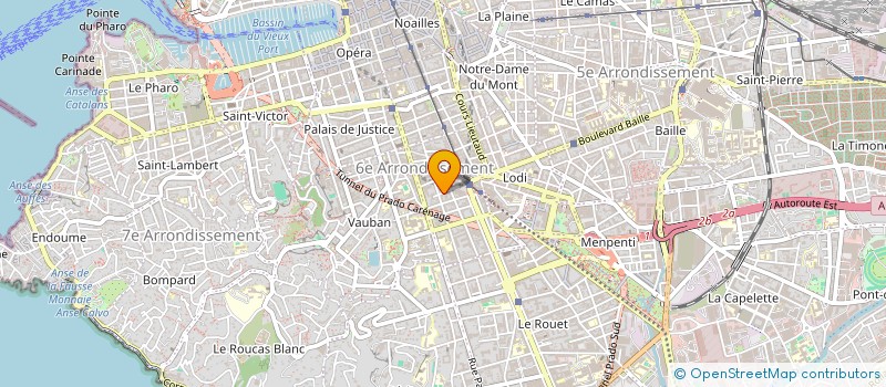 localisation de l'entreprise LABEL DIFFUSION  MARSEILLE 6