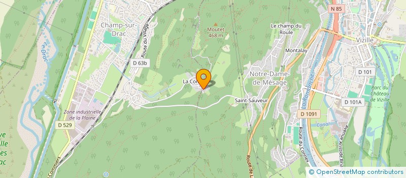 localisation de l'entreprise LABEL ELEVATION  NOTRE-DAME-DE-MESAGE