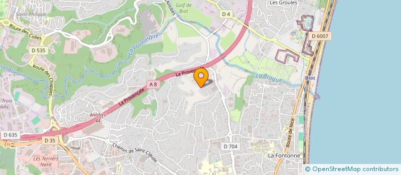 localisation de l'entreprise LABEL ENERGIE à ANTIBES