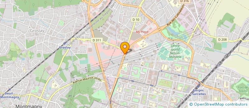 localisation de l'entreprise LABEL ENERGIE  SARCELLES