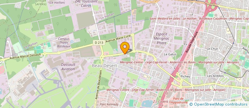 localisation de l'entreprise LABEL ENERGY  MERIGNAC