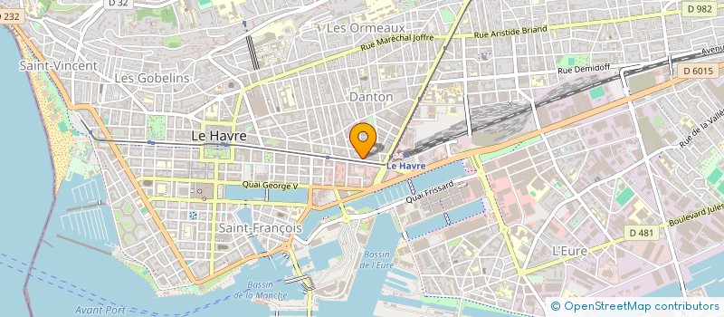 localisation de l'entreprise LABEL ENTREPRISE à LE HAVRE