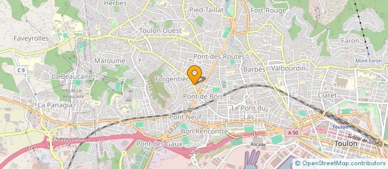 localisation de l'entreprise LABEL ETOILES SA à TOULON