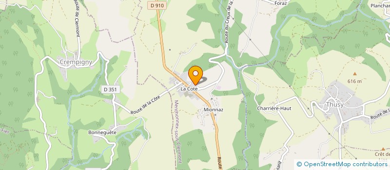 localisation de l'entreprise LABEL'FENETRE 74  MENTHONNEX-SOUS-CLERMONT