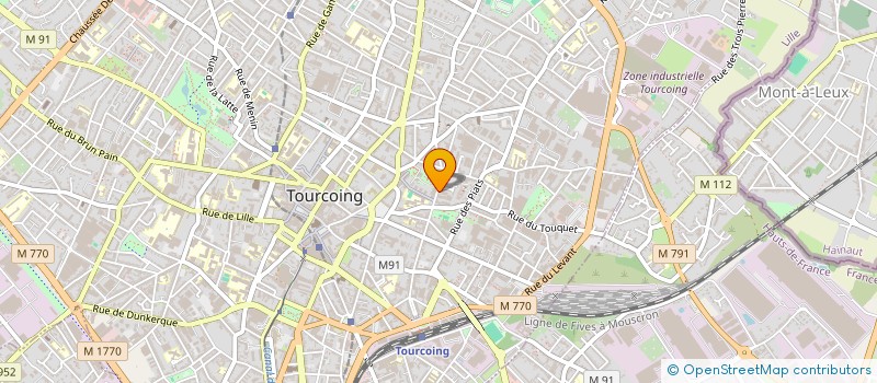 localisation de l'entreprise LABEL FEUILLES  TOURCOING