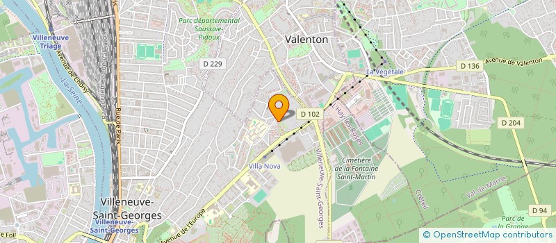 localisation de l'entreprise LABEL FIBRE  VILLENEUVE-SAINT-GEORGES