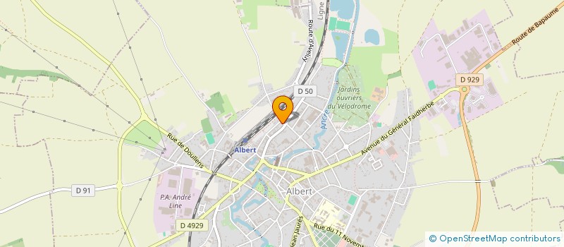 localisation de l'entreprise LABEL FLEUR à ALBERT