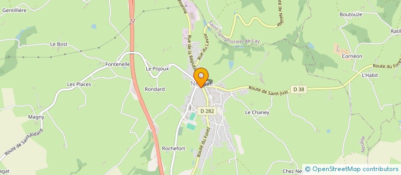 localisation de l'entreprise LABEL FOREZIENNE à NEULISE