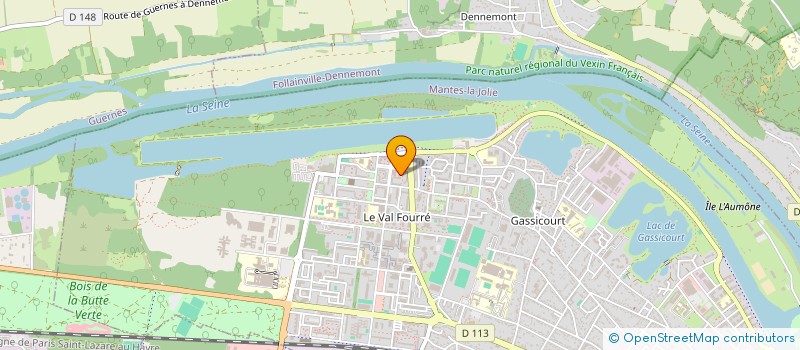 localisation de l'entreprise LABEL HISTOIRE MANTES VAL FOURRE  MANTES-LA-JOLIE