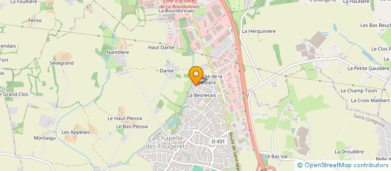 localisation de l'entreprise LABEL ID  LA CHAPELLE-DES-FOUGERETZ