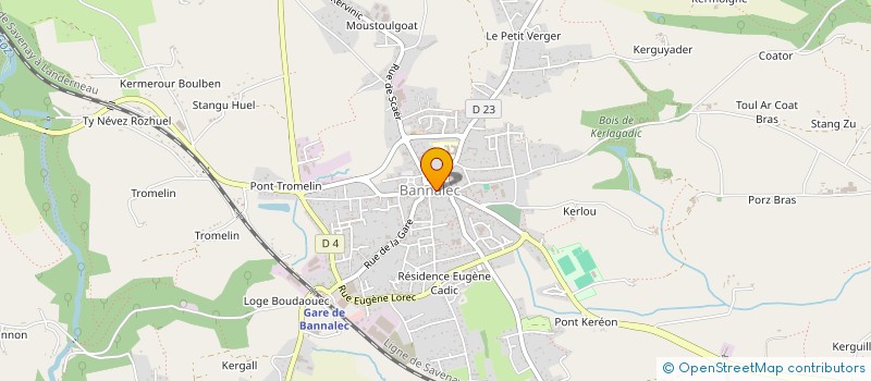 localisation de l'entreprise LABEL-IMAGE  BANNALEC