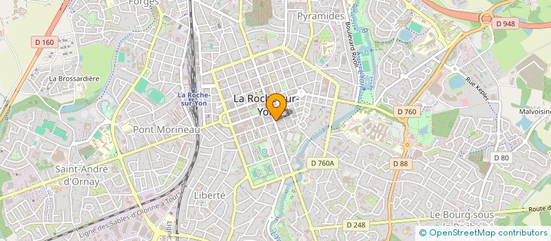 localisation de l'entreprise LABEL-IMMO 85 à LA ROCHE-SUR-YON