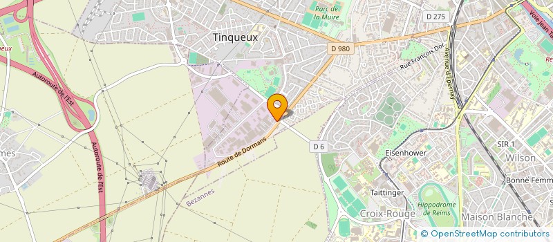 localisation de l'entreprise LABEL INFORMATIQUE  TINQUEUX