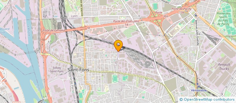 localisation de l'entreprise LABEL JBJ  VENISSIEUX