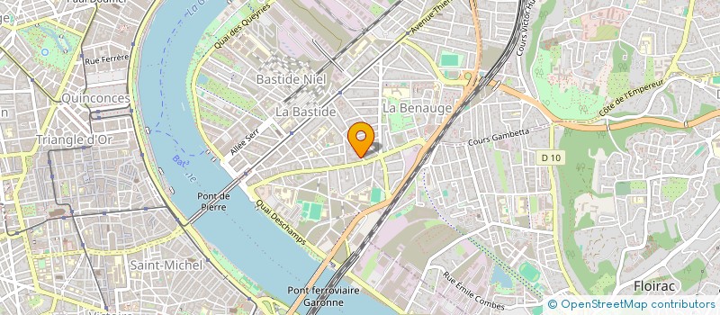 localisation de l'entreprise LABEL-KINETTE  BORDEAUX