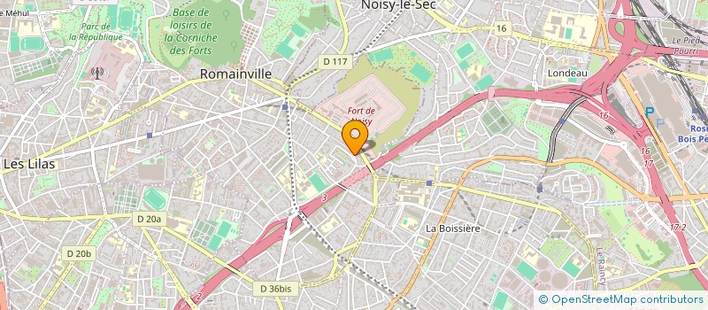 localisation de l'entreprise LABEL M PUBLISHING à ROMAINVILLE