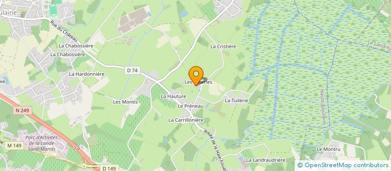 localisation de l'entreprise LABEL MENUISERIE à HAUTE-GOULAINE