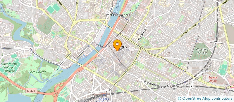 localisation de l'entreprise LABEL METEORITES à ANGERS