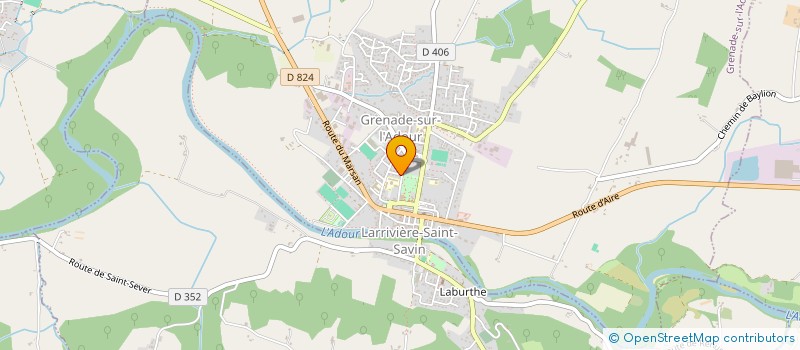 localisation de l'entreprise LABEL' MUSIQUE EN AQUITAINE  GRENADE-SUR-L'ADOUR