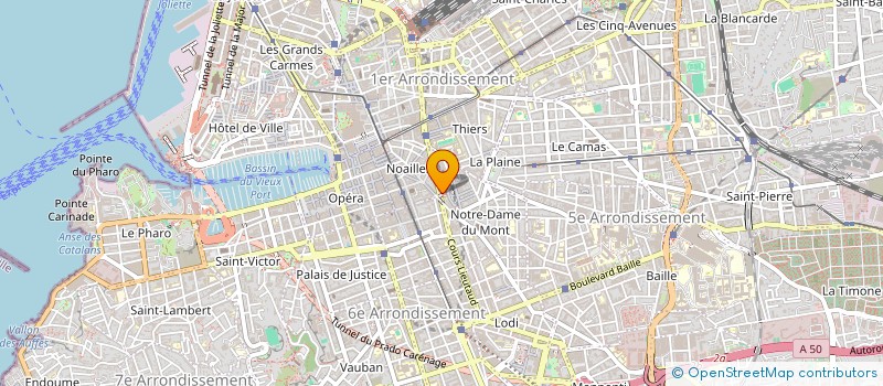 localisation de l'entreprise LABEL NOIR SARL LBN à MARSEILLE