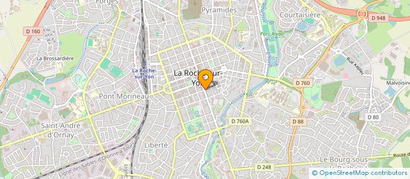 localisation de l'entreprise LABEL PATRIMOINE 85  LA ROCHE-SUR-YON