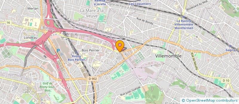 localisation de l'entreprise LABEL PEAUX à ROSNY-SOUS-BOIS
