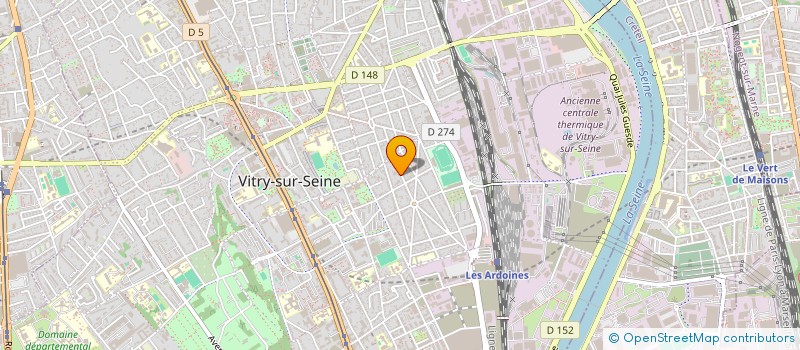 localisation de l'entreprise LABEL PLOMB' à VITRY-SUR-SEINE