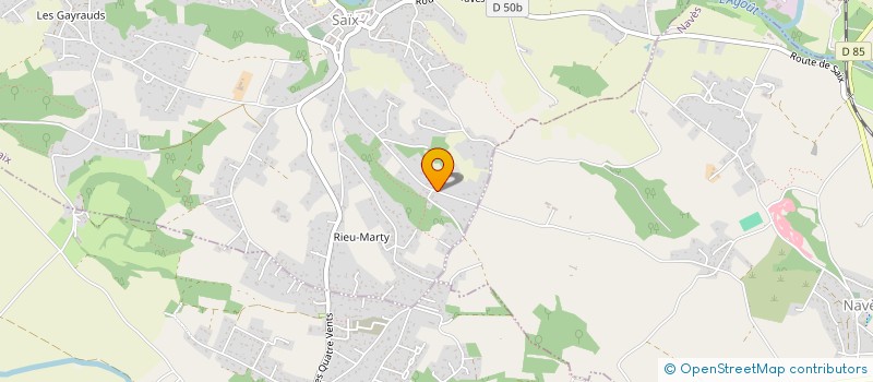 localisation de l'entreprise LABEL PLOMBERIE  SAIX