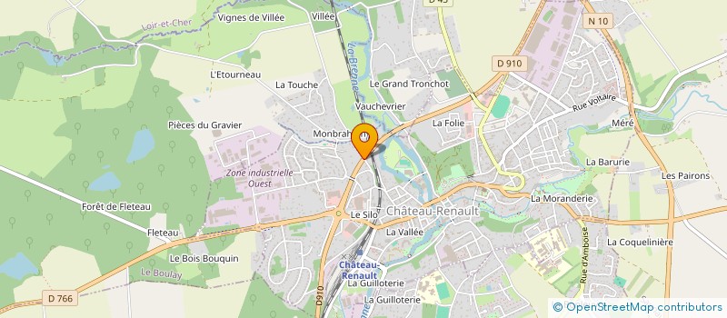 localisation de l'entreprise LABEL POSE  CHATEAU-RENAULT