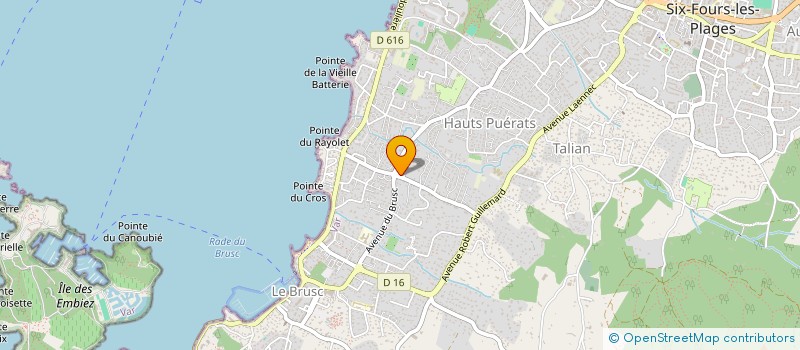 localisation de l'entreprise LABEL QUALITE à SIX-FOURS-LES-PLAGES