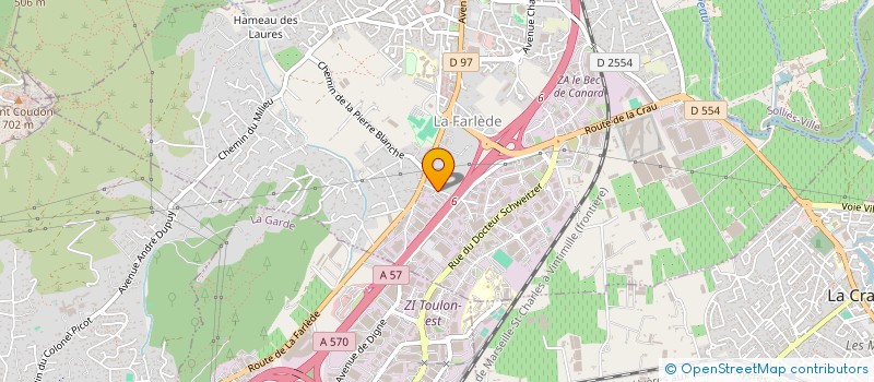 localisation de l'entreprise LABEL SANTE  LA FARLEDE