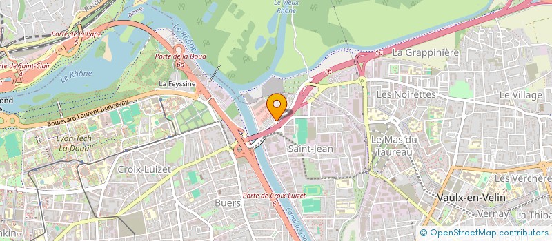 localisation de l'entreprise LABEL SOLUTIONS URBAIN  VILLEURBANNE