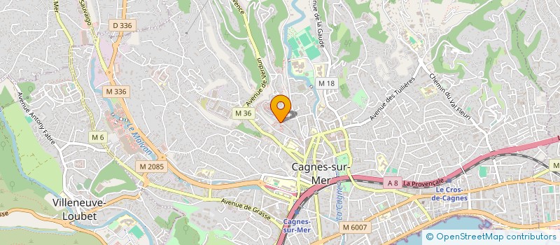 localisation de l'entreprise LABEL THELEME à CAGNES-SUR-MER
