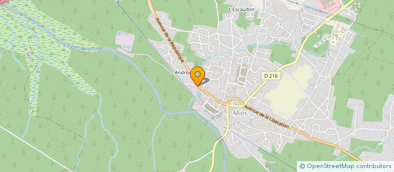 localisation de l'entreprise LABEL'TOITURE  MIOS