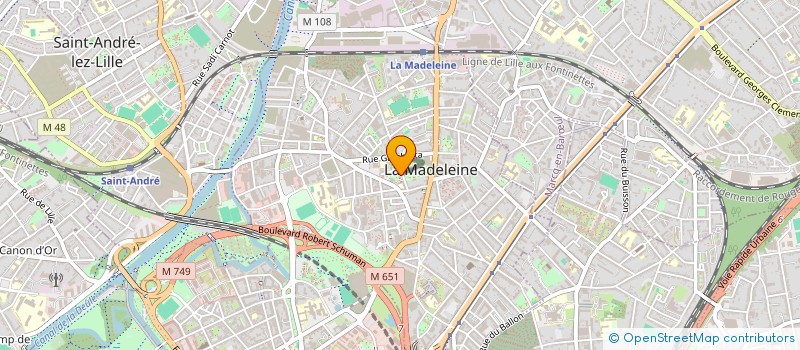 localisation de l'entreprise LABEL TRAVAUX à LA MADELEINE