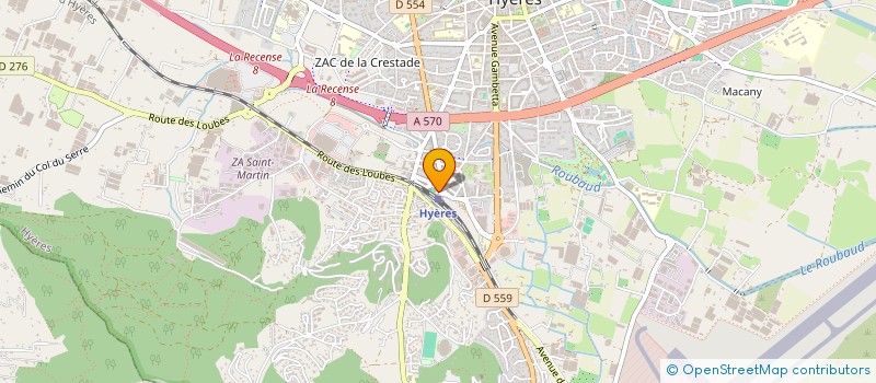 localisation de l'entreprise LABEL VERANDA  HYERES