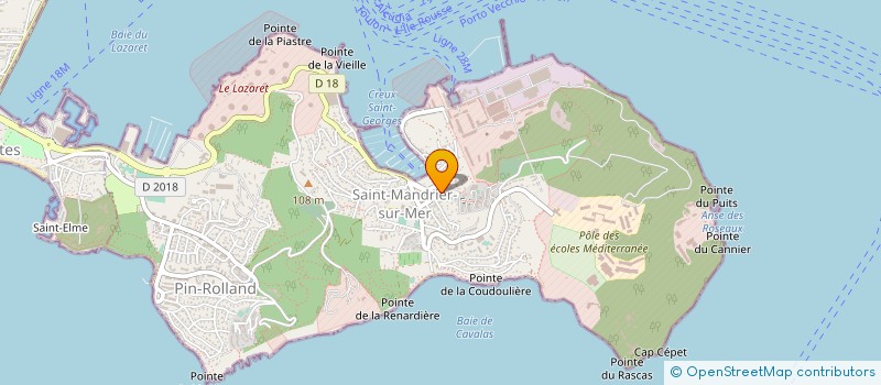 localisation de l'entreprise LABEL VERTE à SAINT-MANDRIER-SUR-MER
