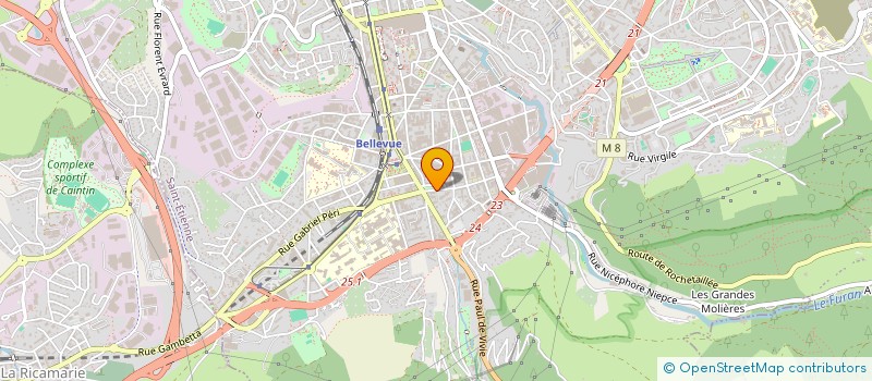 localisation de l'entreprise LABEL VIE  SAINT-ETIENNE