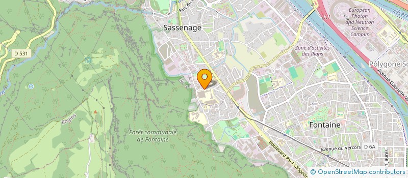 localisation de l'entreprise LABEL VIE  SASSENAGE