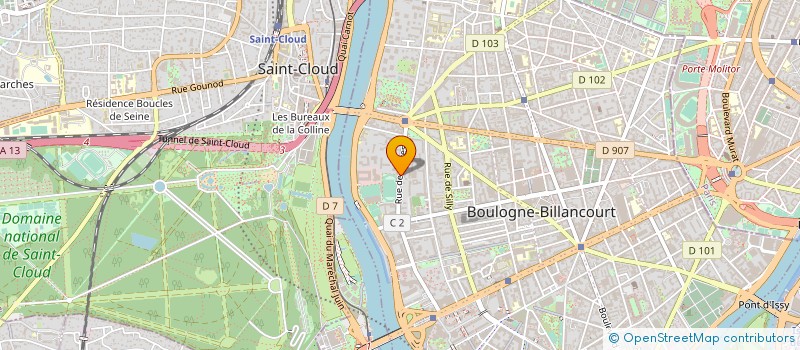 localisation de l'entreprise LABELAVENTURE à BOULOGNE-BILLANCOURT