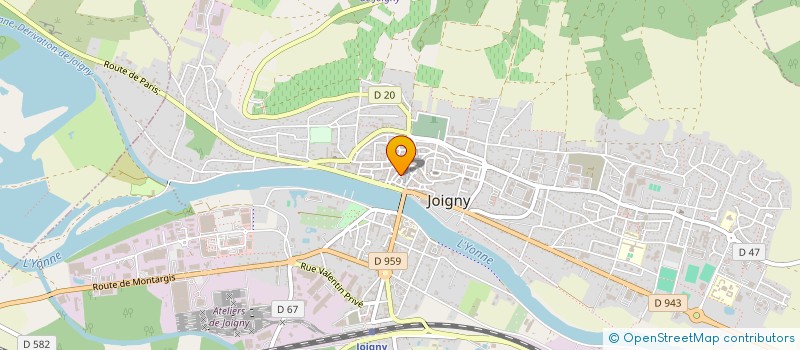 localisation de l'entreprise LABELCLIK à JOIGNY