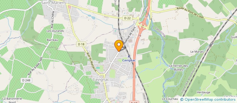 localisation de l'entreprise LABELDOM à CAVIGNAC