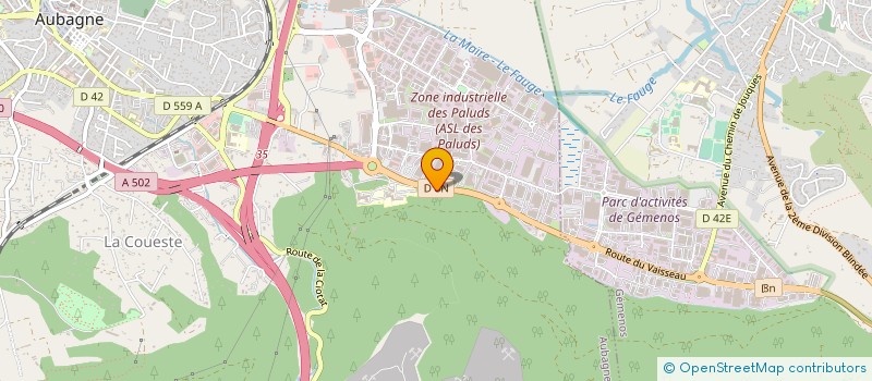 localisation de l'entreprise LABELETTE CR'A  AUBAGNE