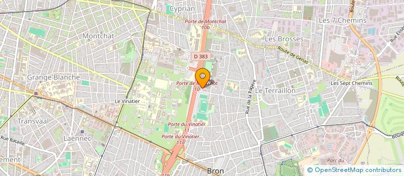 localisation de l'entreprise LABELIA LYON EST  BRON