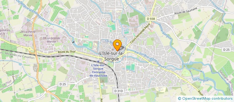 localisation de l'entreprise LABELIMAGE à L'ISLE-SUR-LA-SORGUE